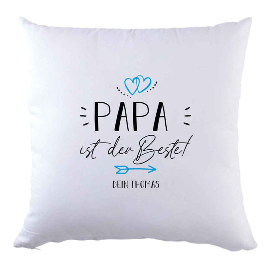 Personalisiertes Kissen mit Motiv - Papa ist der Beste
