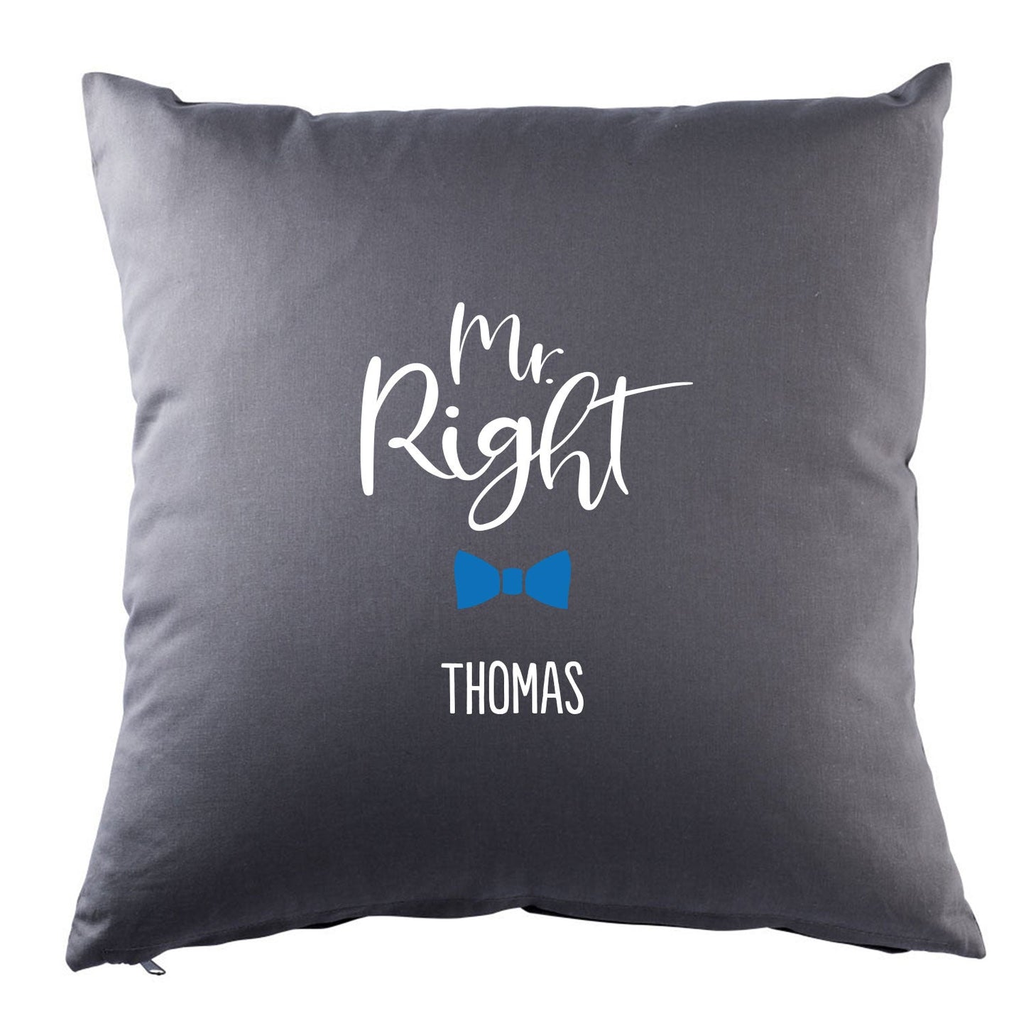 Personalisiertes Kissen mit Motiv - Mr. und Mrs. Right