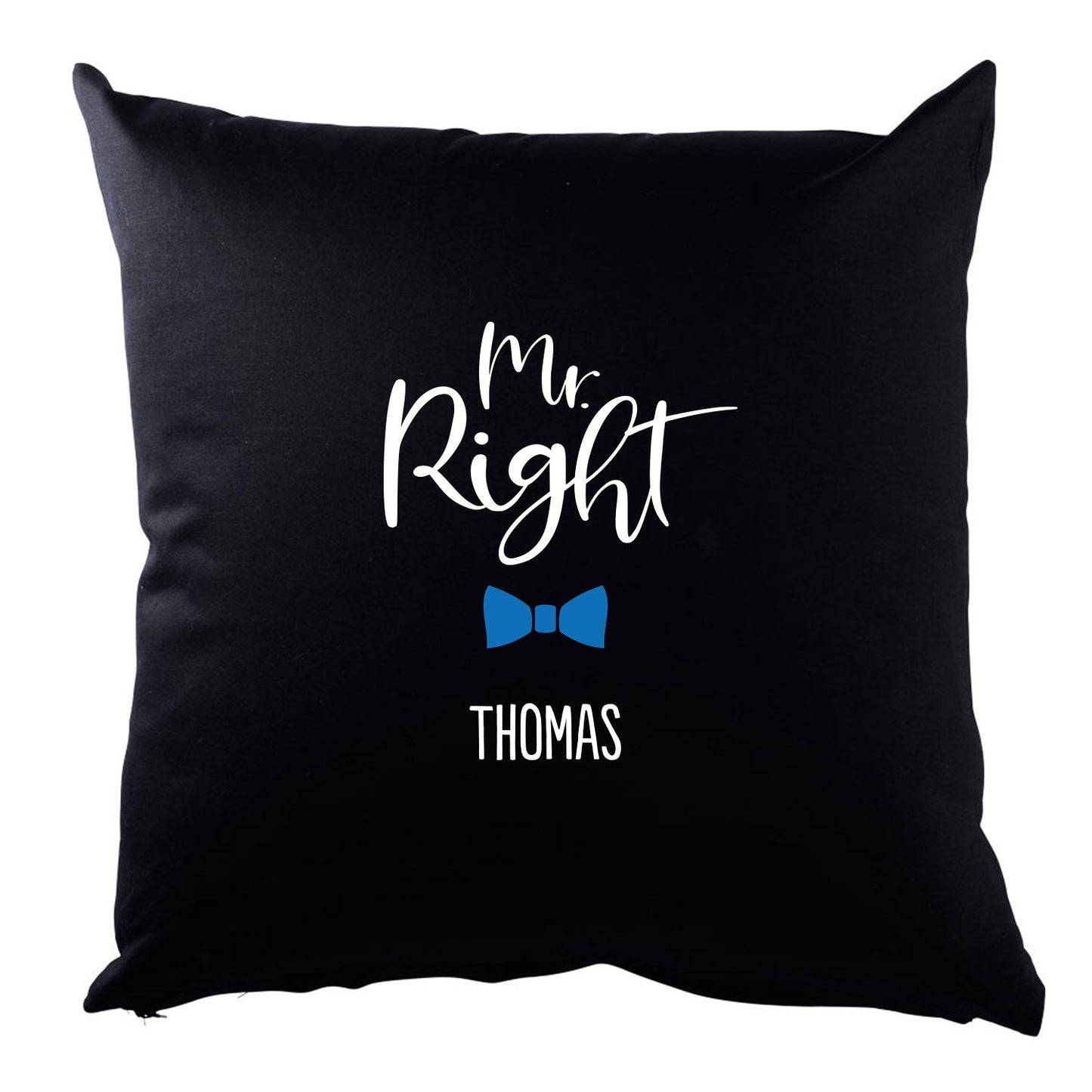 Personalisiertes Kissen mit Motiv - Mr. und Mrs. Right