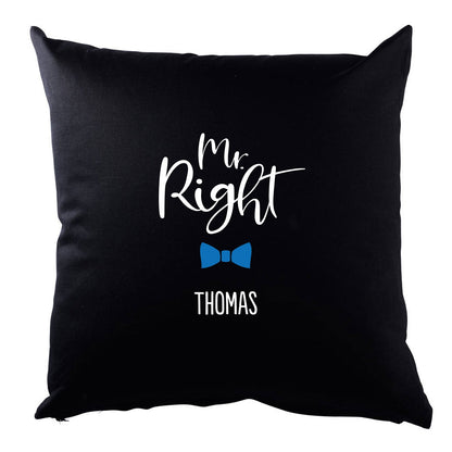 Personalisiertes Kissen mit Motiv - Mr. und Mrs. Right