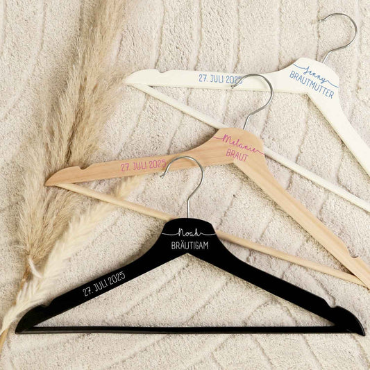 Personalisierter Kleiderbügel - Hochzeit Namen