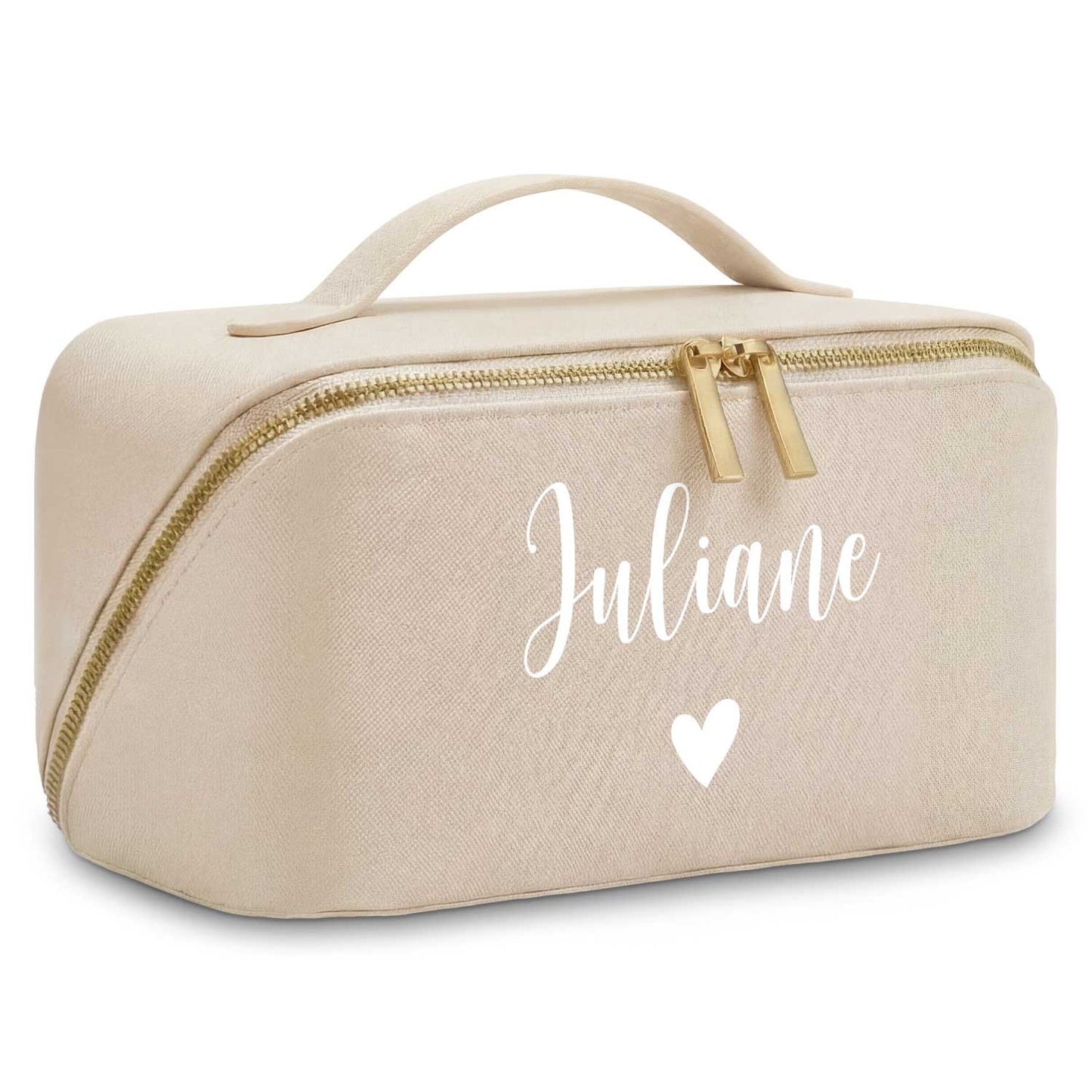 Personalisierte eckige Kosmetiktasche mit Name für Kosmetik & MakeUp