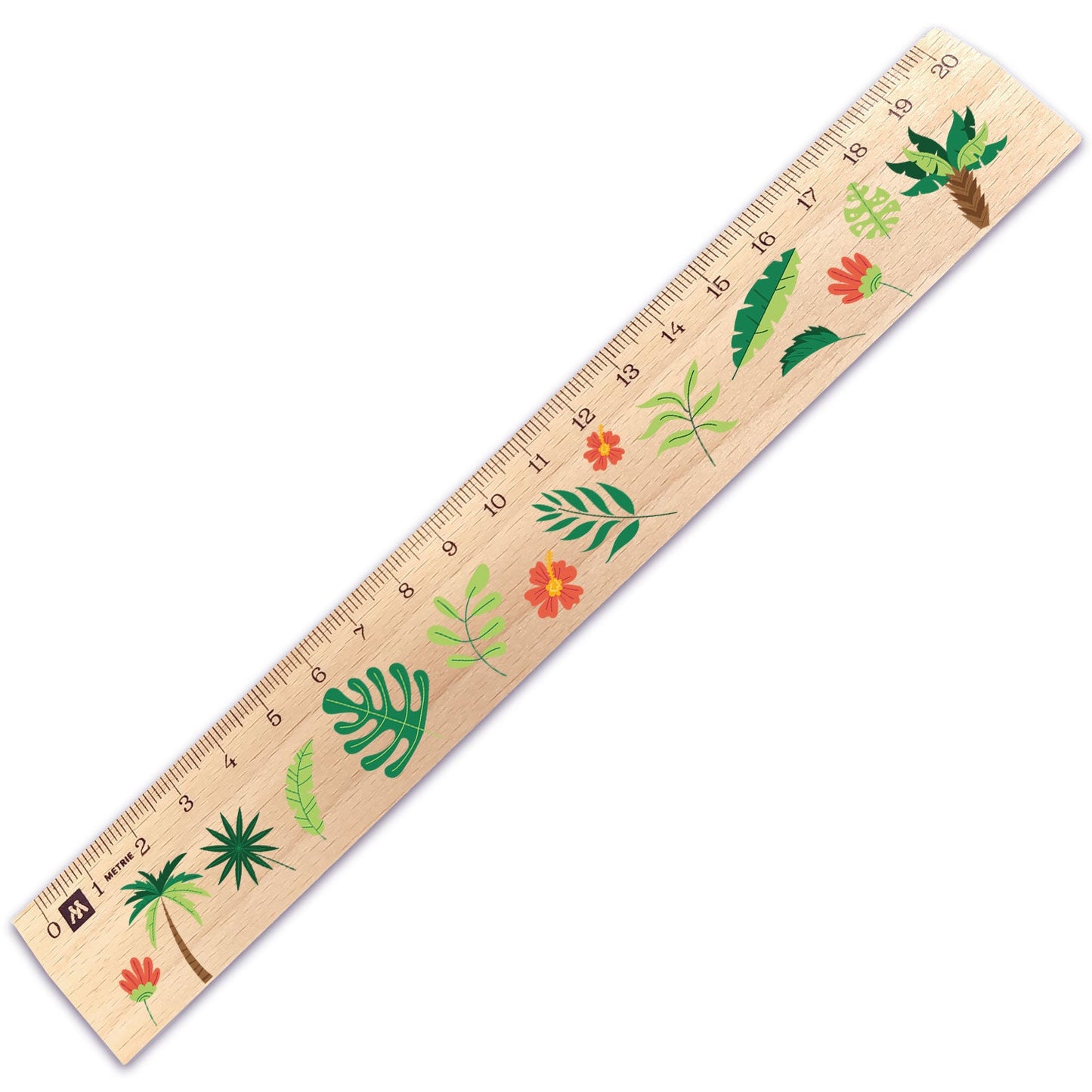 Lineal zur Einschulung im Jungle Design für Kinder aus Holz