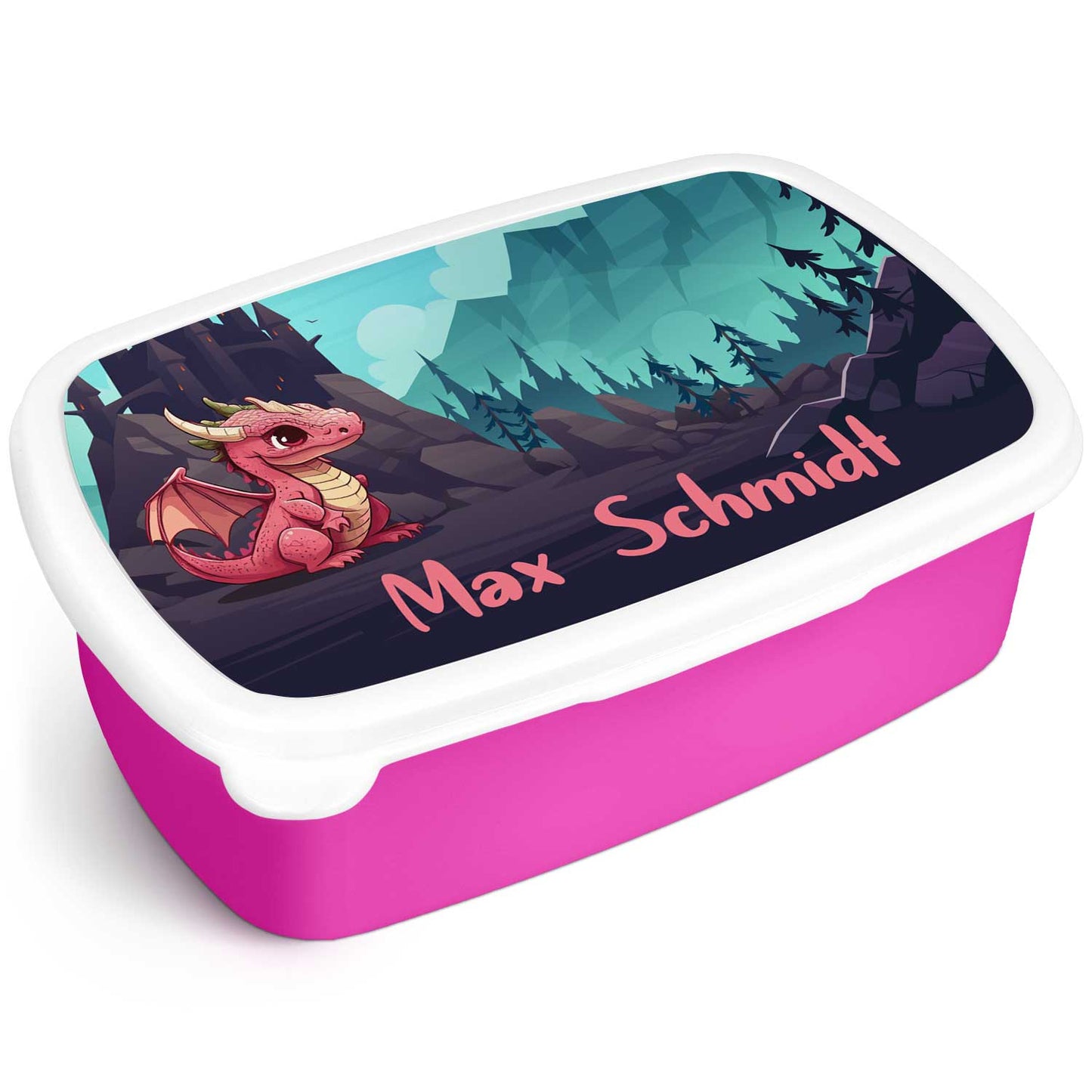 Bedruckte Lunchbox für Kinder - Drachen