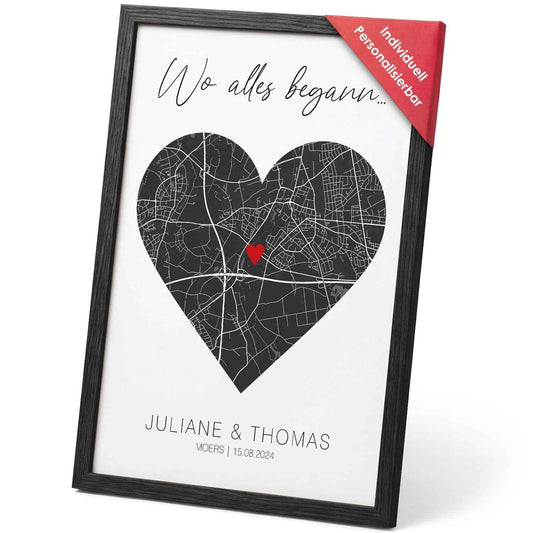 Personalisiertes Poster - Wo alles begann - Personalisiertes Geschenk