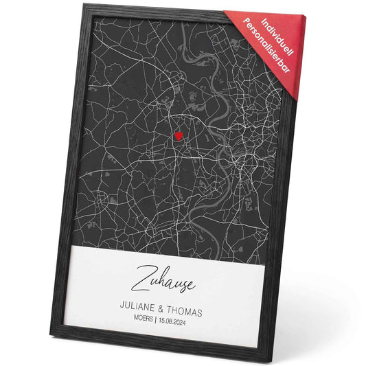 Personalisiertes Poster - Zuhause - Personalisiertes Geschenk