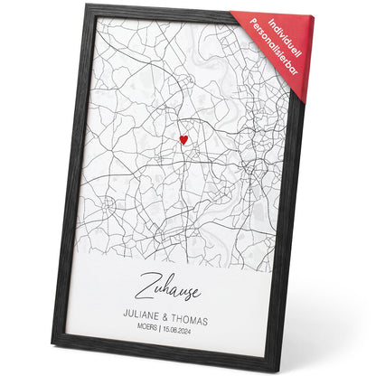 Personalisiertes Poster - Zuhause - Personalisiertes Geschenk