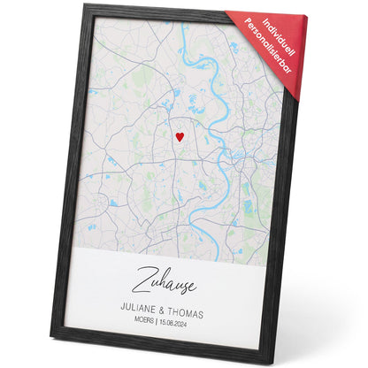 Personalisiertes Poster - Zuhause - Personalisiertes Geschenk