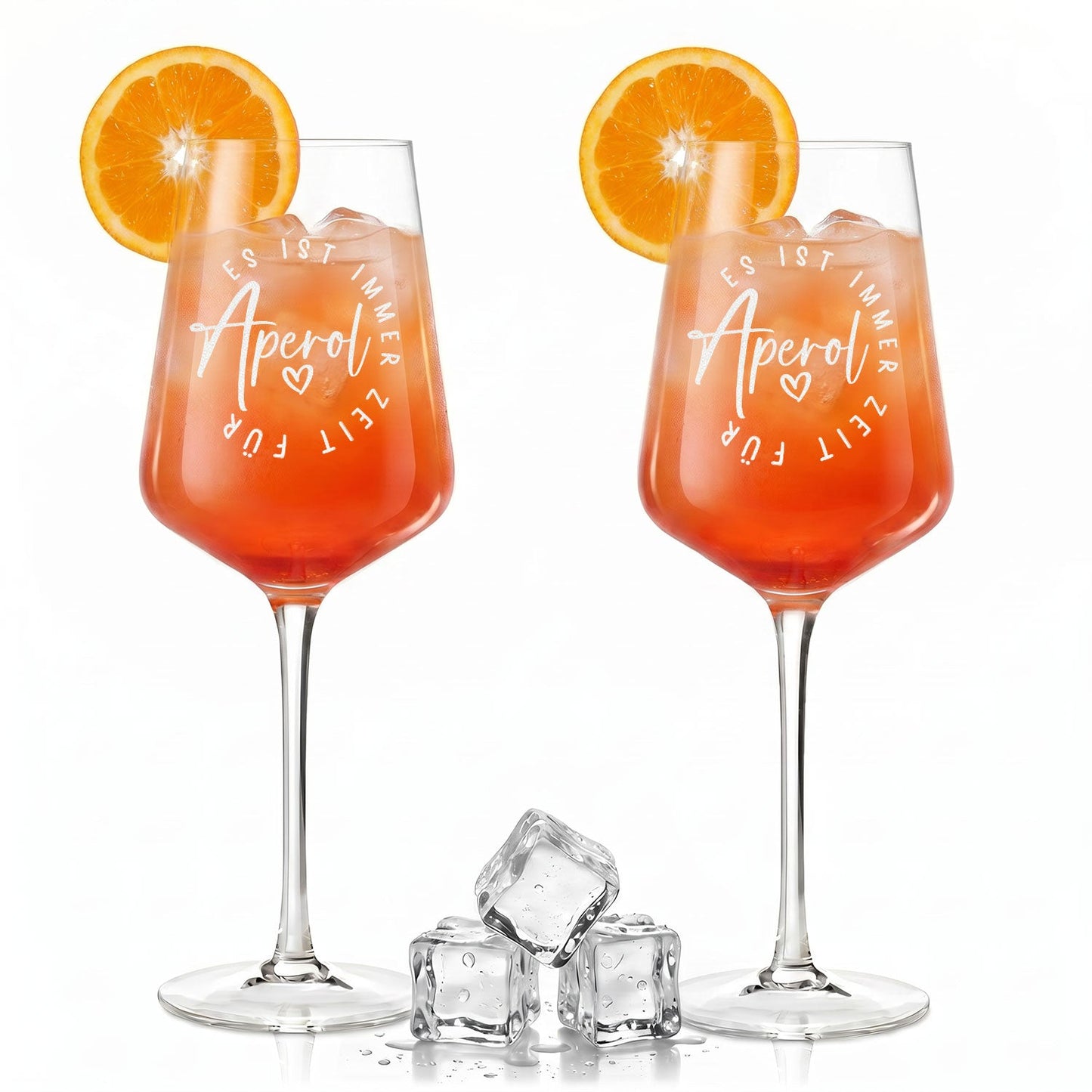 Leonardo Weinglas mit Gravur - "Zeit für Aperol"