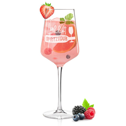 Leonardo Weinglas mit Gravur - "Lillet Spritztour"