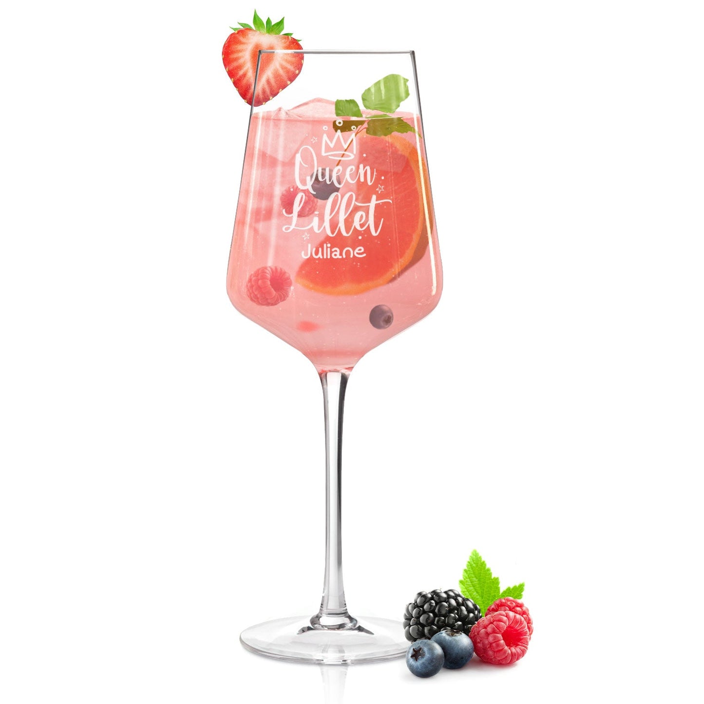 Leonardo Weinglas mit Gravur - "Queen Lillet" mit Wunschname