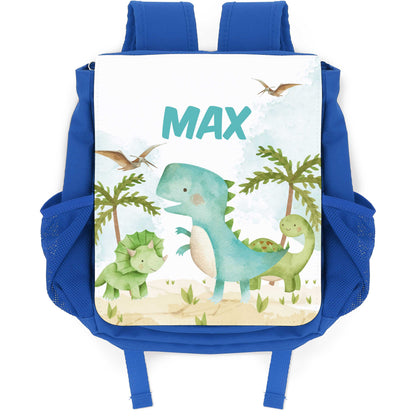Bedruckter Rucksack für Kinder - Dino mit Name
