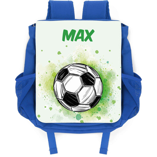 Bedruckter Rucksack für Kinder - Fussball mit Name
