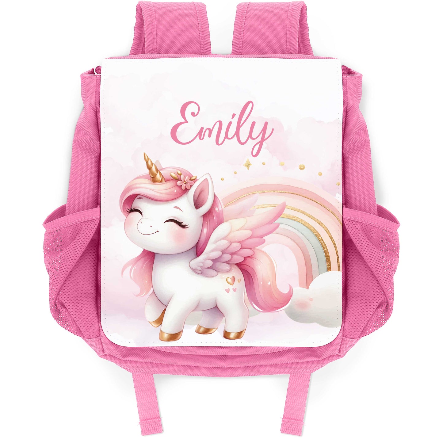 Bedruckter Rucksack für Kinder - Pegasus mit Name