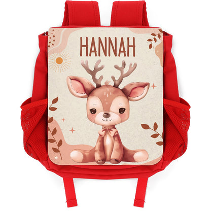 Bedruckter Rucksack für Kinder - Waldtiere mit Name