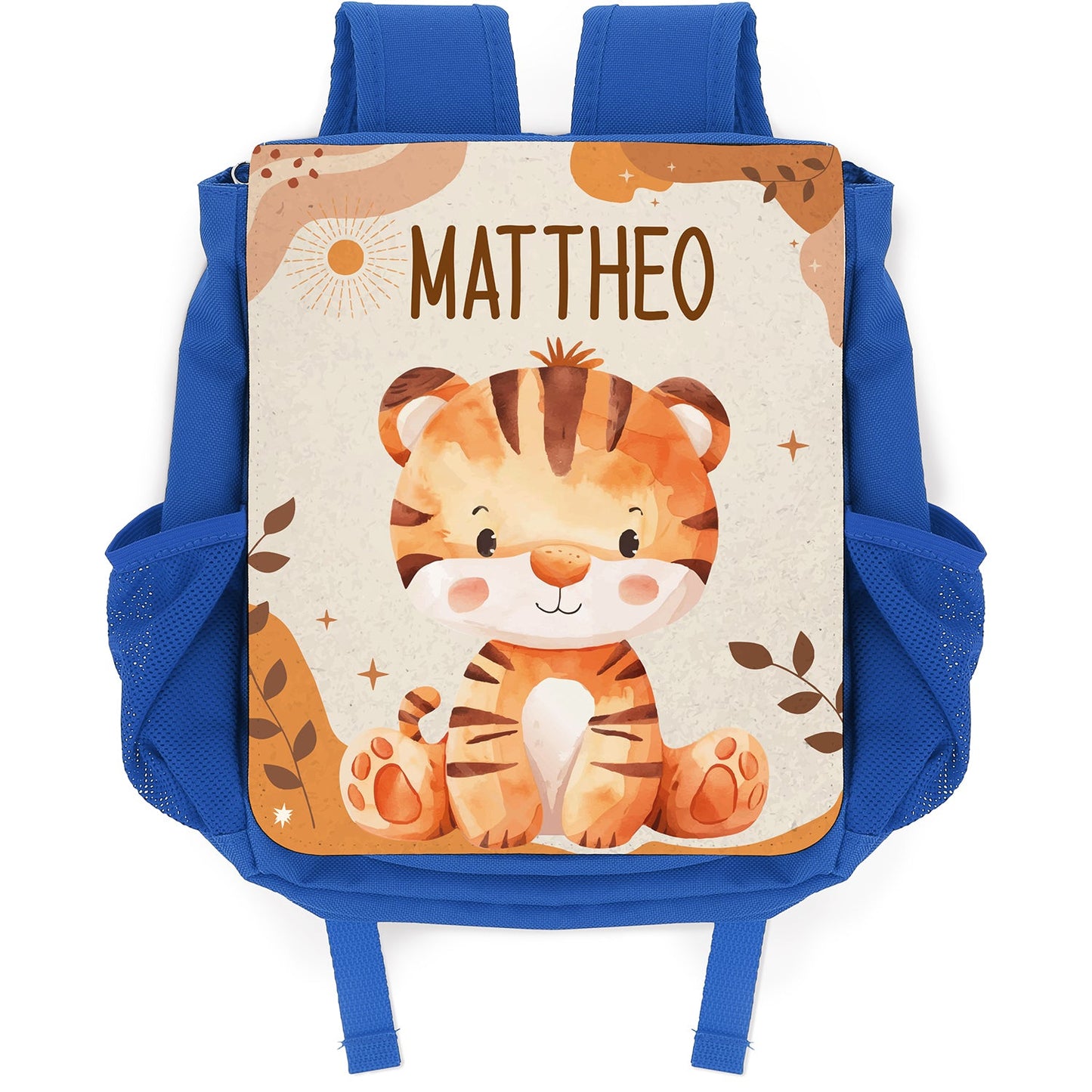 Bedruckter Rucksack für Kinder - Safaritiere mit Name