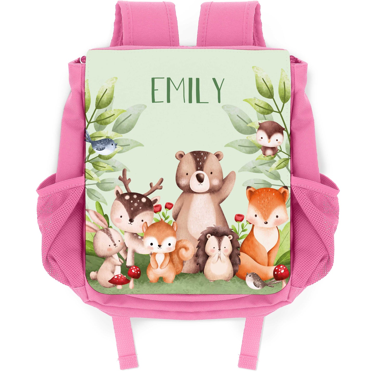 Bedruckter Rucksack für Kinder - Tiergruppe Wald