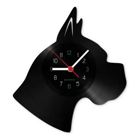 Wanduhr aus Vinyl Boxer