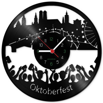 Wanduhr aus Vinyl Oktoberfest