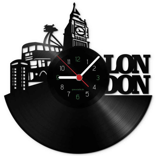 Wanduhr aus Vinyl London 2016