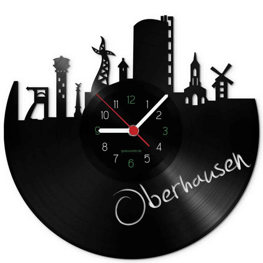 Wanduhr aus Vinyl Skyline Oberhausen