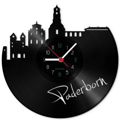 Wanduhr aus Vinyl Skyline Paderborn