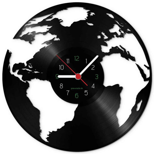 Wanduhr aus Vinyl World 2018