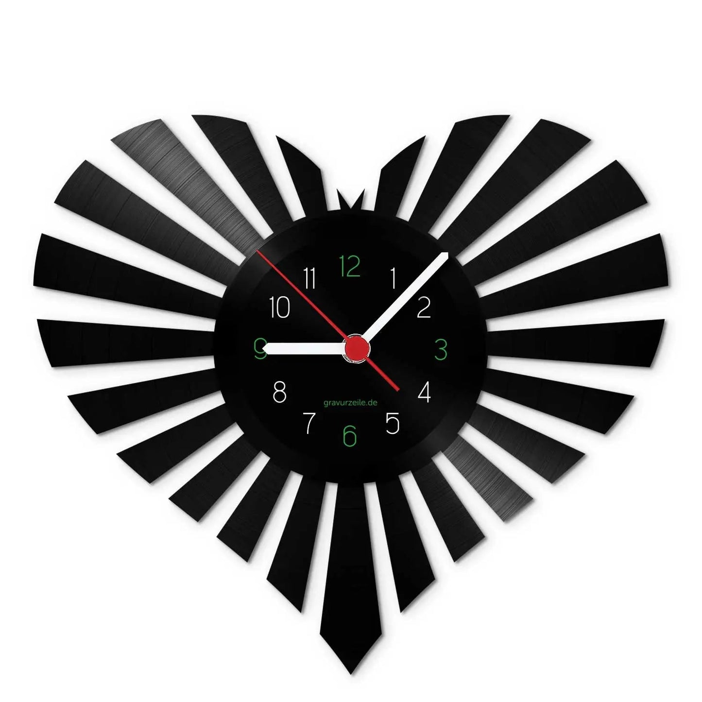 Wanduhr aus Vinyl Spreading Love