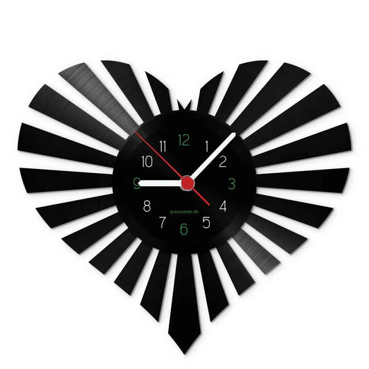 Wanduhr aus Vinyl Spreading Love