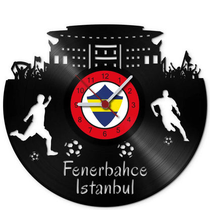 Fussball Wanduhr aus Vinyl Vereinsliebe Fenerbahce Istanbul