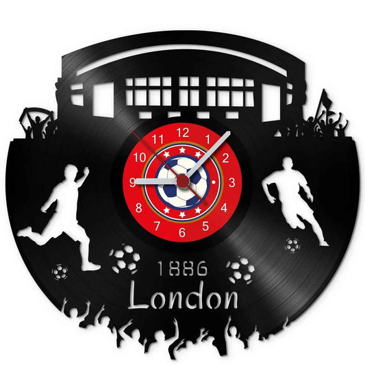Fussball Wanduhr aus Vinyl Vereinsliebe London