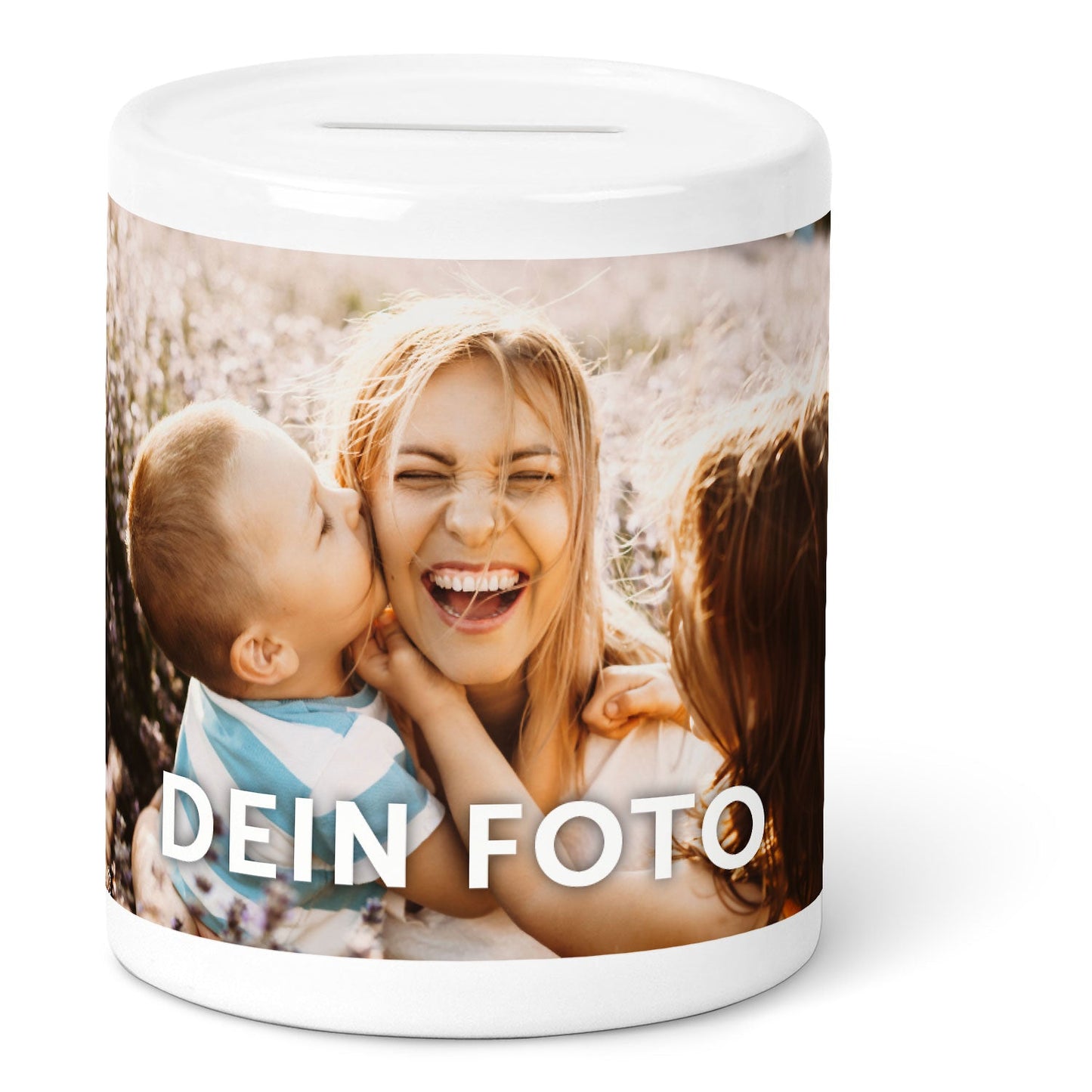 Spardose aus Keramik - mit eigenem Foto