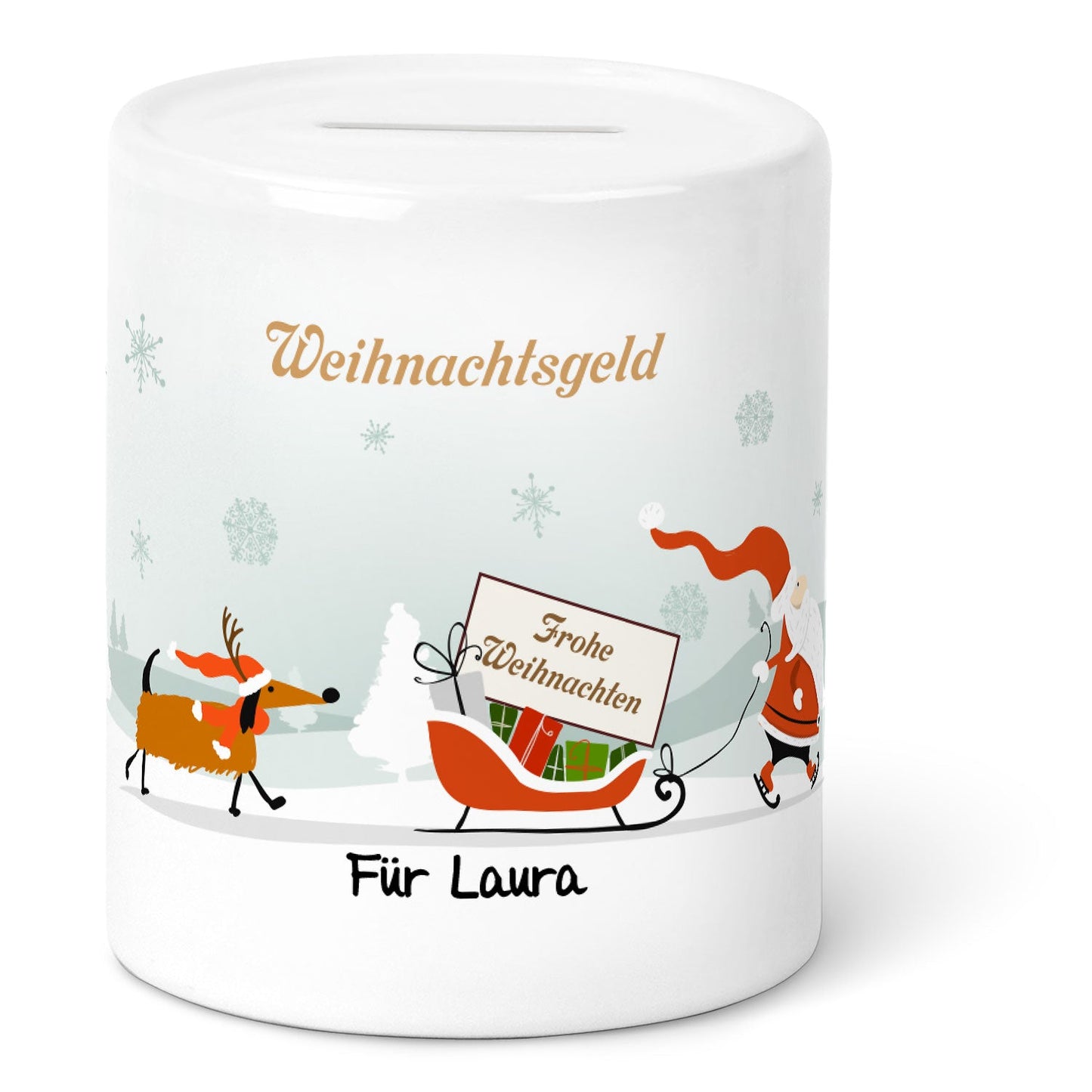 Spardose aus Keramik - Weihnachtsgeld
