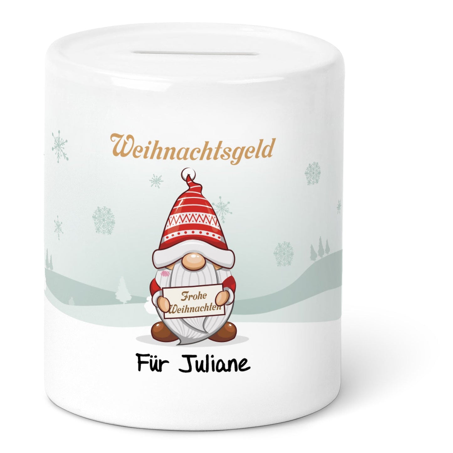 Spardose aus Keramik - Weihnachtsgeld