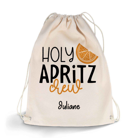 Bedruckter Turnbeutel im Holy Apritz Crew Design
