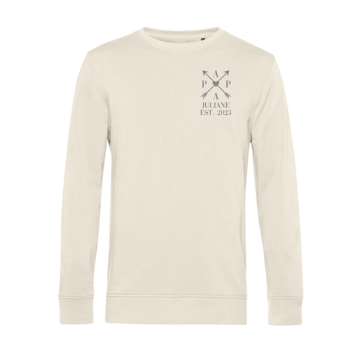 Personalisiertes Sweatshirt für Herren - PAPA EST. Kreuzpfeile