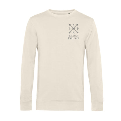 Personalisiertes Sweatshirt für Herren - PAPA EST. Kreuzpfeile