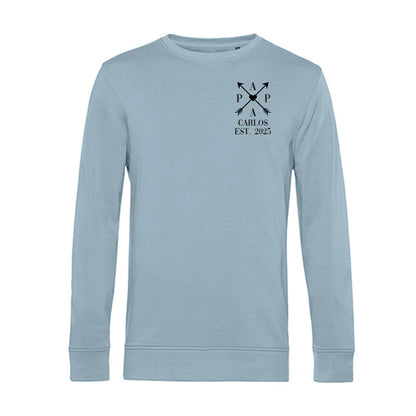 Personalisiertes Sweatshirt für Herren - PAPA EST. Kreuzpfeile