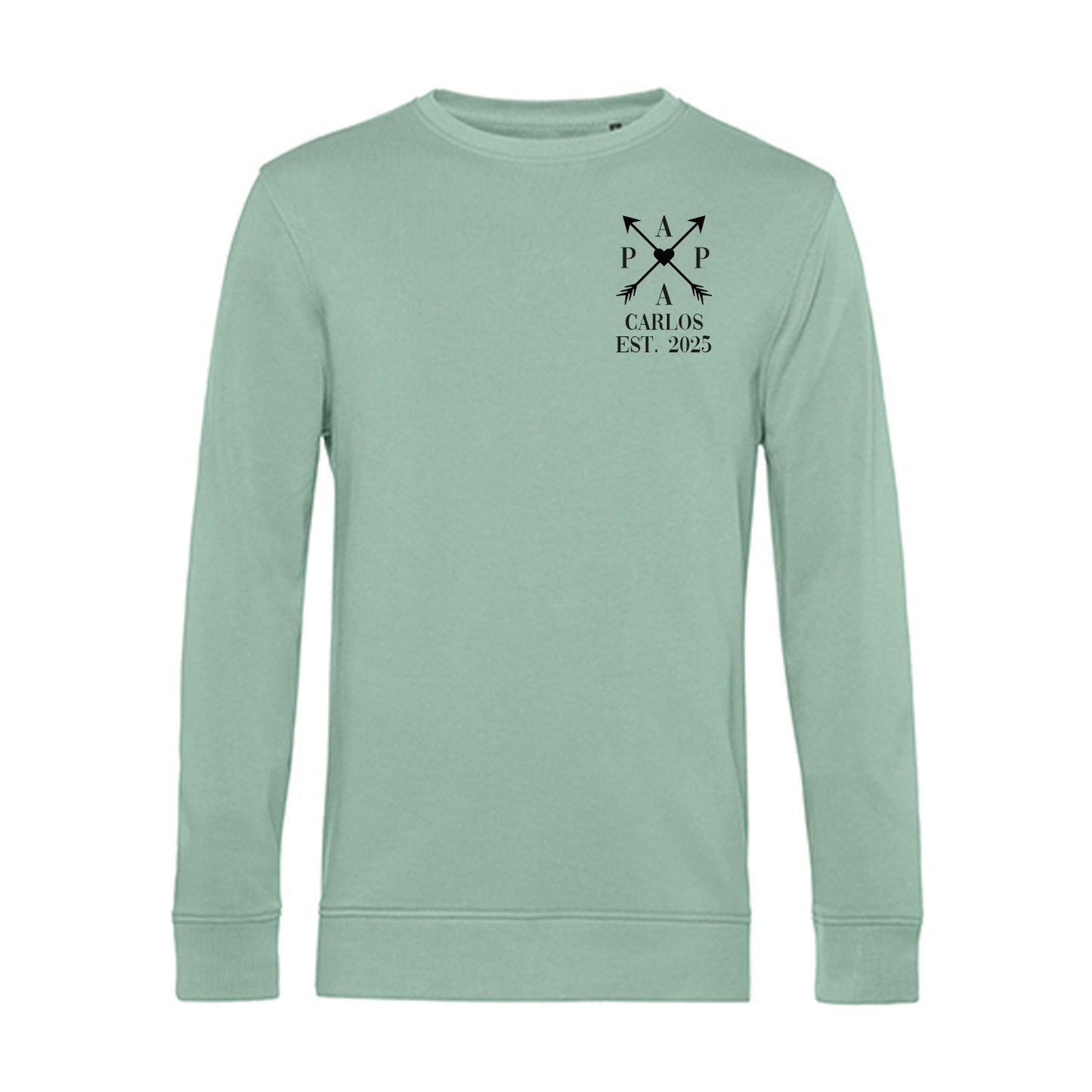Personalisiertes Sweatshirt für Herren - PAPA EST. Kreuzpfeile