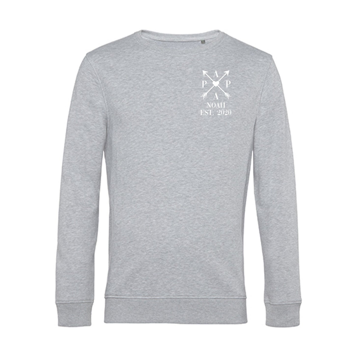 Personalisiertes Sweatshirt für Herren - PAPA EST. Kreuzpfeile