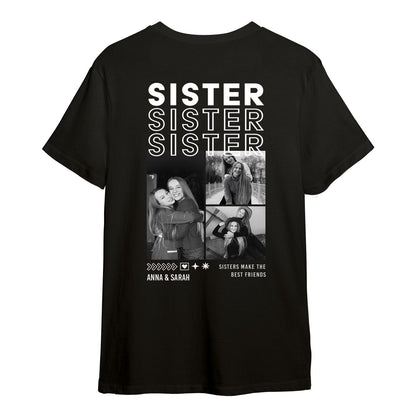 Personalisiertes Oversized T-Shirt - Sister