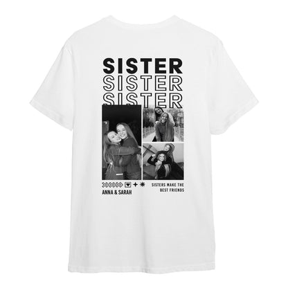Personalisiertes Oversized T-Shirt - Sister