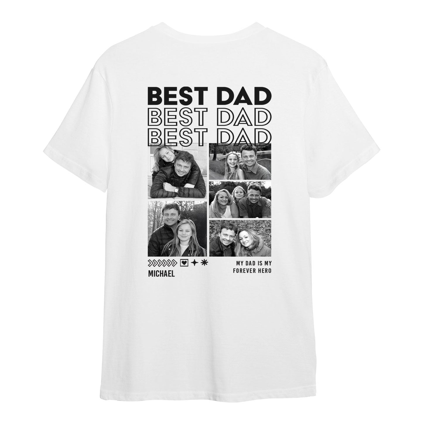 Personalisiertes Oversized T-Shirt - Dad