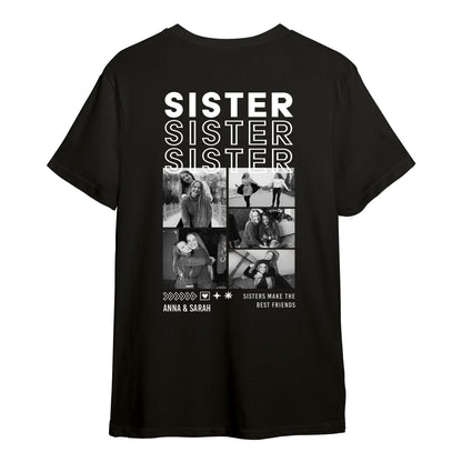 Personalisiertes Oversized T-Shirt - Sister