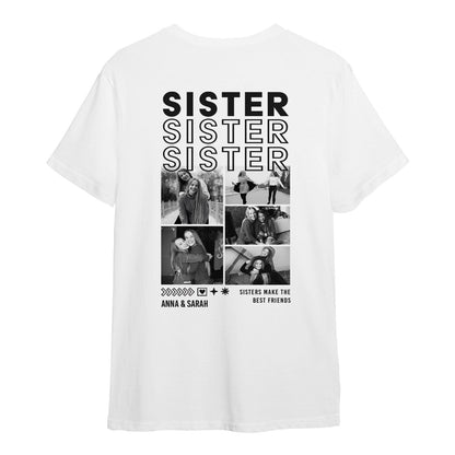 Personalisiertes Oversized T-Shirt - Sister