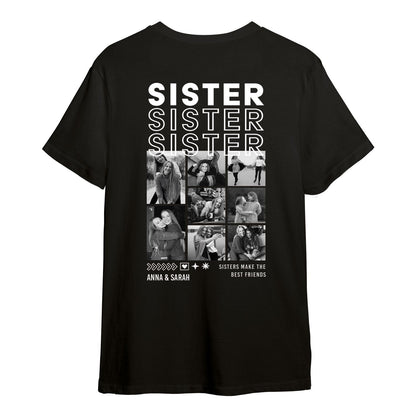 Personalisiertes Oversized T-Shirt - Sister