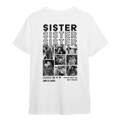 Personalisiertes Oversized T-Shirt - Sister
