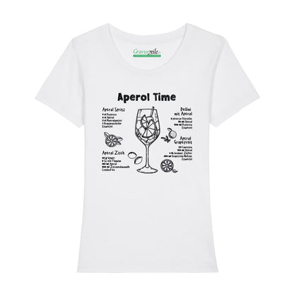 Bedrucktes T-Shirt für Damen - Aperol Rezepte