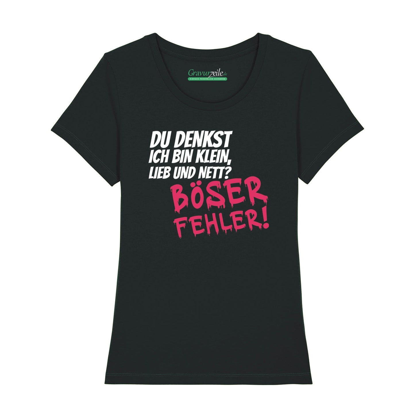 Bedrucktes T-Shirt für Damen - Böser Fehler