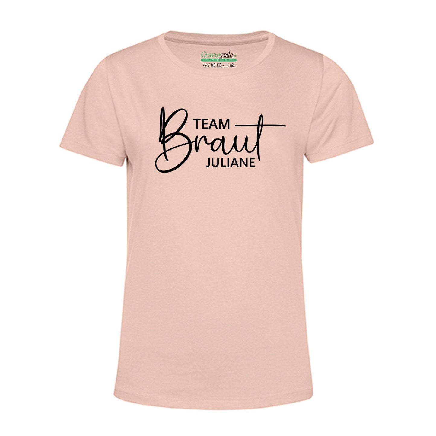 Personalisiertes T-Shirt für Damen - TEAM Braut